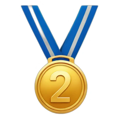 2nd place medal sticker