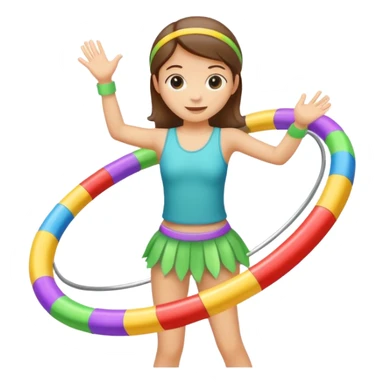 Hula hoop sticker