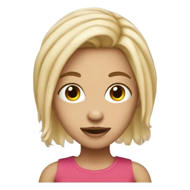 blonde girl with face piercings sticker