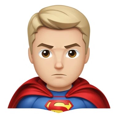 superhero with cape sticker