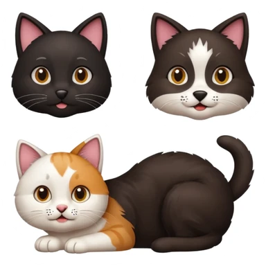 Dog love cat sticker