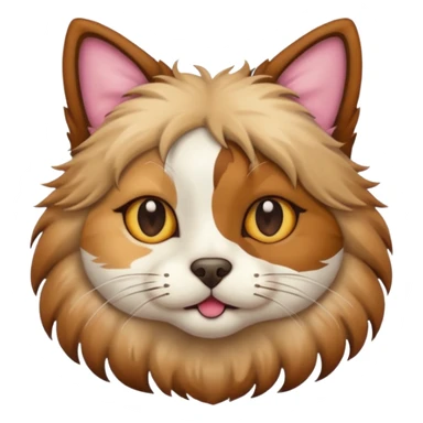 cat and dog one body sticker