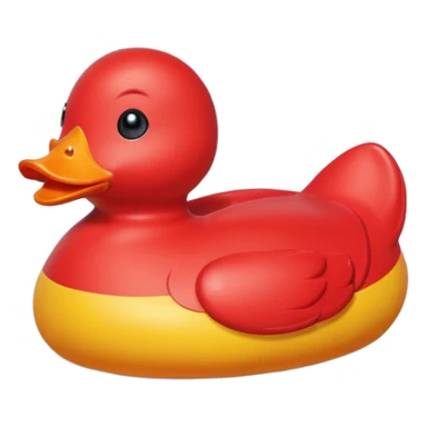 red toy duck sticker