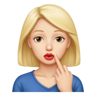 add-a-finger-in-front-of-the-pursed-lips-to-clearly-show-the-shushing-gesture sticker