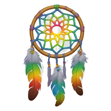 rainbow dreamcatcher sticker
