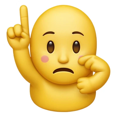 Yellow emoji sticking up middle finger with unamused face sticker