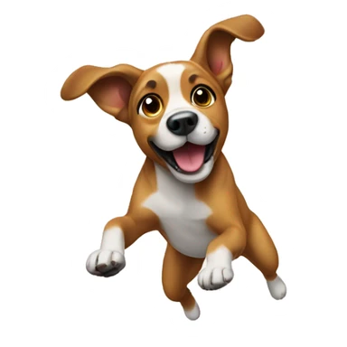 Dog doing a backflip sticker