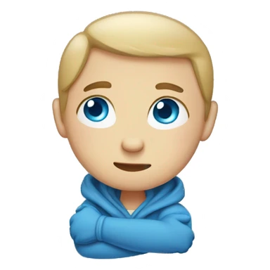 Hug love blue eyes sticker