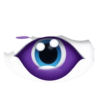 Purple care bear eye roll sticker