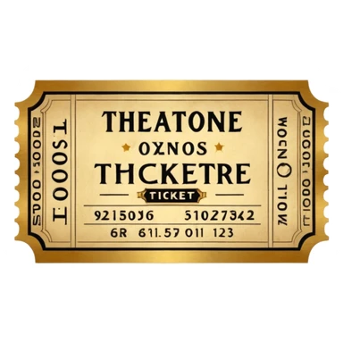 theatre ticket sticker