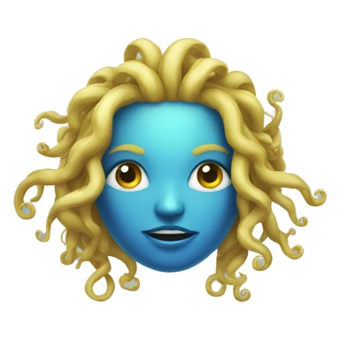 Medusa de mar azul sticker