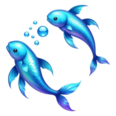 The zodiac symbol Pisces 00d9ff color sticker