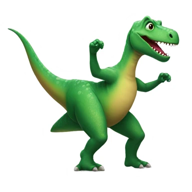 Dancing dinosaur  sticker