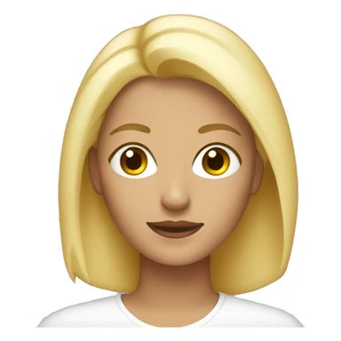 blonde woman in her 20s sticker