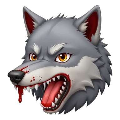 Alpha wolf eating dog sticker