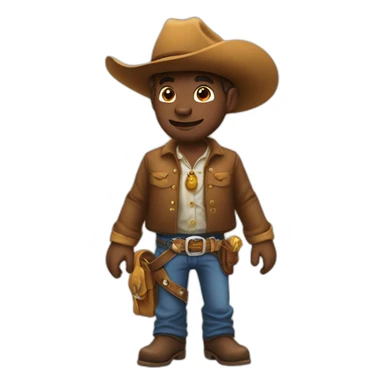 Cow-boys fusée sticker