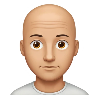 A handsome bald man sticker