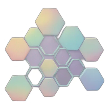 hexagon, scheme, drawing sticker