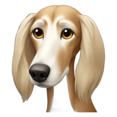 sleepy Saluki sticker