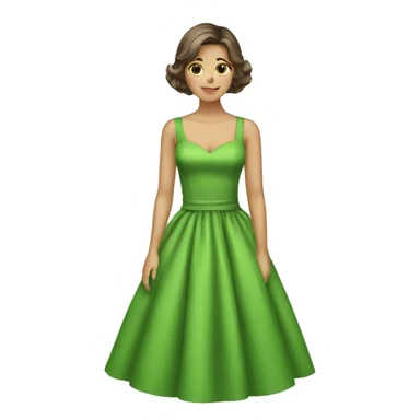 green dress sticker