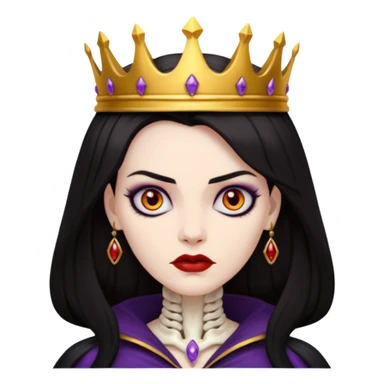 Evil back hair queens with bones sticker