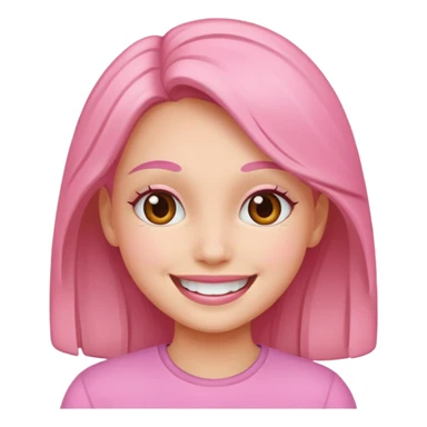 Pray girl pink happy sticker