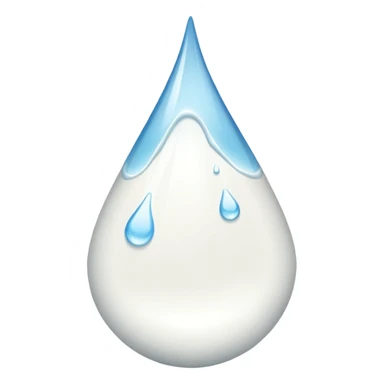 Sweat emoji but white (it’s milk) sticker