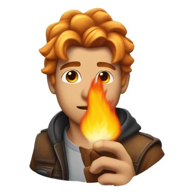 dax flame sticker
