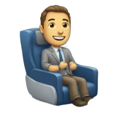 Homme dans avion sticker
