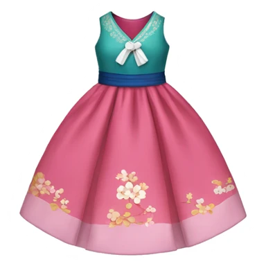 Hanbok dress only sticker