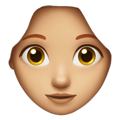 girl with dark Brown eyes and long red hair sticker