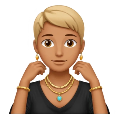  person with hands around his neck  sticker