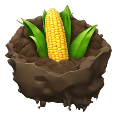 Chunk of mud with corn in it sticker