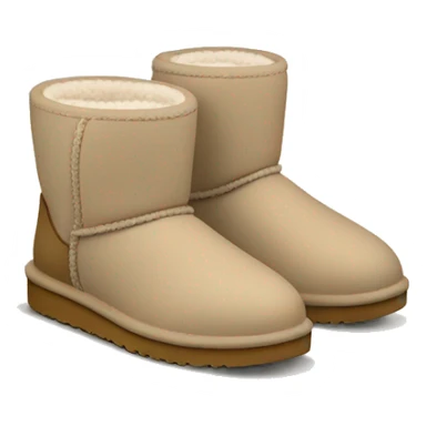 Uggs ultra mini sand color sticker
