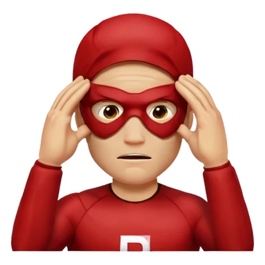 Daredevil covering his eyes sticker