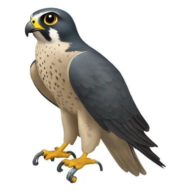 peregrine falcon with controller sticker