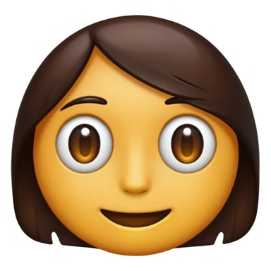 a transparent darkish brown emoji sticker