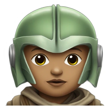 Baby mandalorian yoda sticker