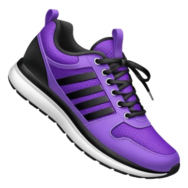 purple sneakers running sticker