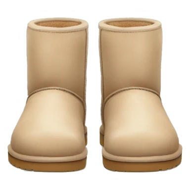 A pair of beige short uggs sticker