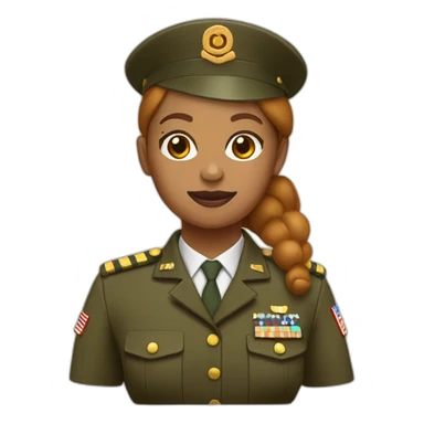 gingerbread woman whole body  military uniform sticker