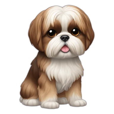 Dog Shih Tzu full-height sticker