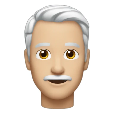 Steve-aged-63 blue eyes no tache sticker