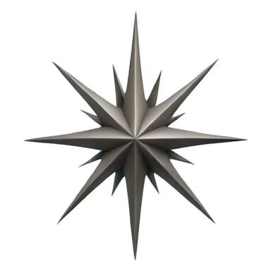 northern star spiky sticker