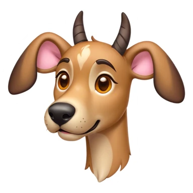 Cinematic Comical Fawn Great Dane Portrait Emoji, Head tilted dramatically with an exaggeratedly amused expression, featuring a sleek fawn Fur, wide, expressive amber eyes filled with playful disbelief, Simplified yet hilariously expressive features, highly detailed, glowing with a slightly sassy glow, high shine, dramatic yet playful, stylized with an air of cheeky mischief, bright and endearing, soft glowing outline, capturing the essence of a spirited and over-the-top guardian, so meme-worthy it feels like it could side-eye its way into internet fame instantly! sticker