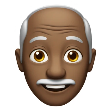 Grandpa with boogers and awkward smile sticker