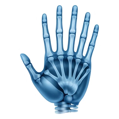 blue xray image sticker