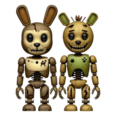 Freddy and springtrap sticker