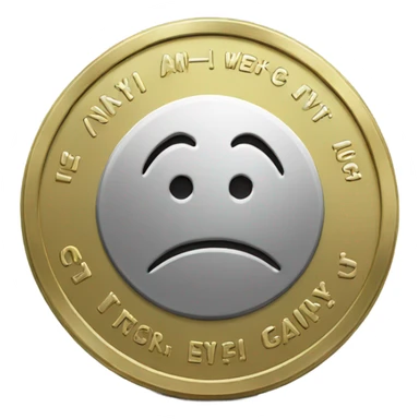 coin with the inscription 1 week sticker