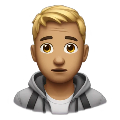 Bad bunny sad sticker